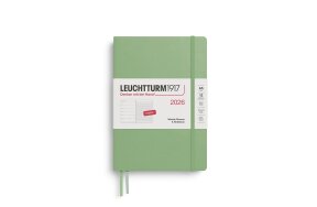 LEUCHTTURM WEEKLY PLANNER 2026 & NB A5 HC 12 MONTHS SAGE 372656
